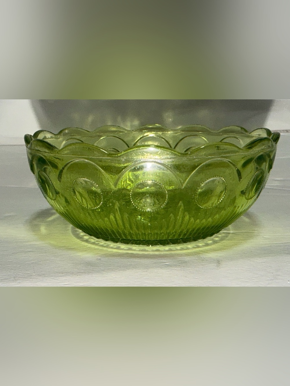 Green Glass Decorative Bowl - Home Art
